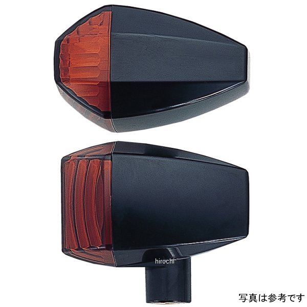 ポッシュ POSH ウインカー 汎用 ユニバーサル ZRタイプ クリスタルカット ダブル球 メッキ/アンバー 193485 HD店｜ヒロチー商事 ハーレー 店