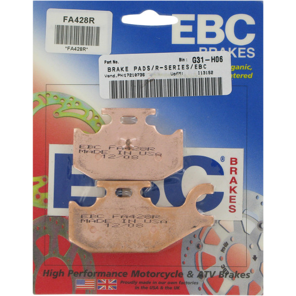 【USA在庫あり】 イービーシー EBC ブレーキバッド R-シンタード 428 ebcFA428R HD店
