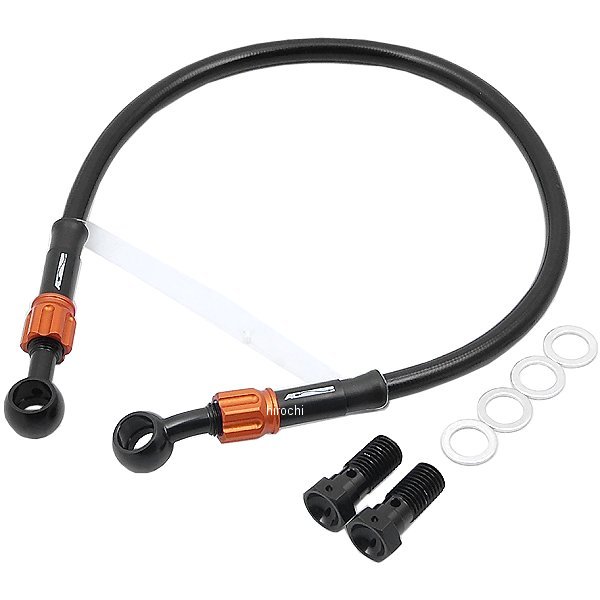 ACパフォーマンスライン AC-PERFORMANCELINE リアブレーキホース 91年-06年 ゼファー750 黒/ゴールド 32271131 HD店