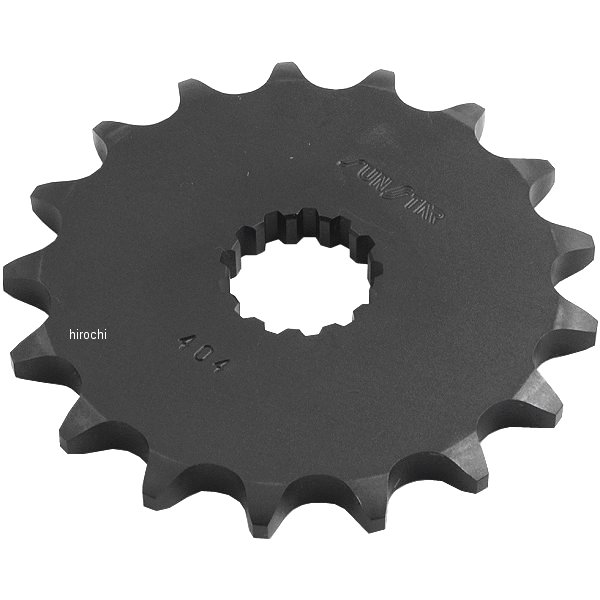 サンスター SUNSTAR フロント スプロケット 525/17T 00年以降 スズキ、カワサキ スチール 黒 404-17 HD店