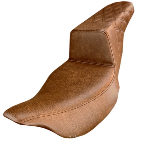 【USA在庫あり】 サドルメン Saddlemen シート Step-up 08年以降 リアLS ブラウン 0801-1059 HD店