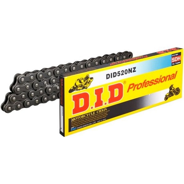 【メーカー在庫あり】 4525516169202 DID 大同工業 チェーン 520NZ ノンシール シリーズ スチール 110L クリップ DID 520NZ-110L FJ(ｸﾘｯﾌﾟ) HD店