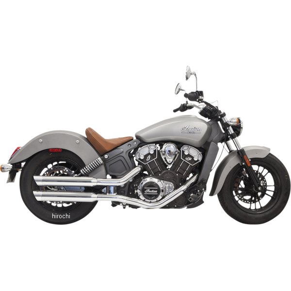 【USA在庫あり】 バッサニ Bassani 3インチ スリップオンマフラー 15年以降 インディアン SCOUT クローム 1811-2905 HD店