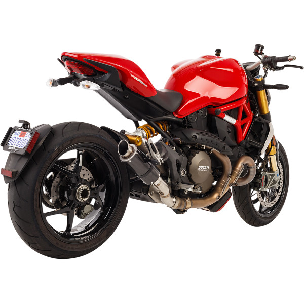 【USA在庫あり】 ホットボディーズ HOT BODIES スリップオンマフラー MGP ロールドチップ 14年-20年 モンスター カーボン 1811-3254 HD店