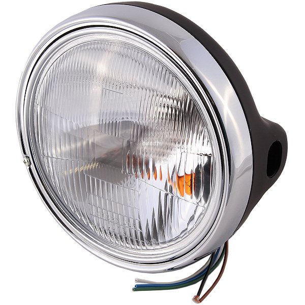 ドレミコレクション ヘッドライトASSY カワサキ 180φ 黒 10294 HD店