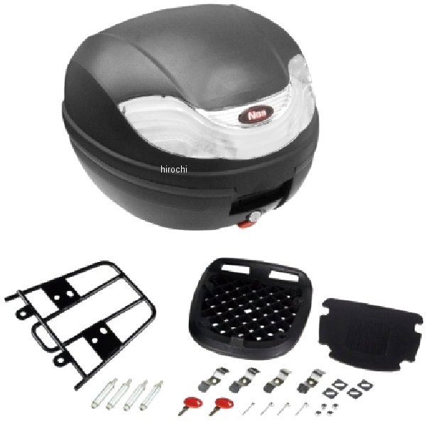 【メーカー在庫あり】 NBS バイクパーツセンター リアボックス 32L/リアキャリアセット PCX用 黒/シルバー 907959 HD店
