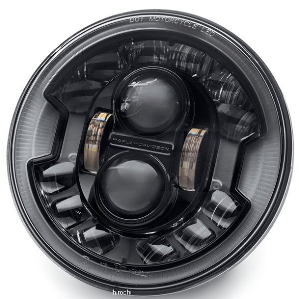 返品送料無料 Usa在庫あり ハーレー純正 Hd店 ブラック アダプティブledヘッドライト デーメーカー 7インチ