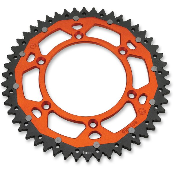 【USA在庫あり】 ムースレーシング MOOSE RACING リア スプロケット デュアル 51T KTM、ハスクバーナ、フサベル オレンジ 1210-1525 HD店