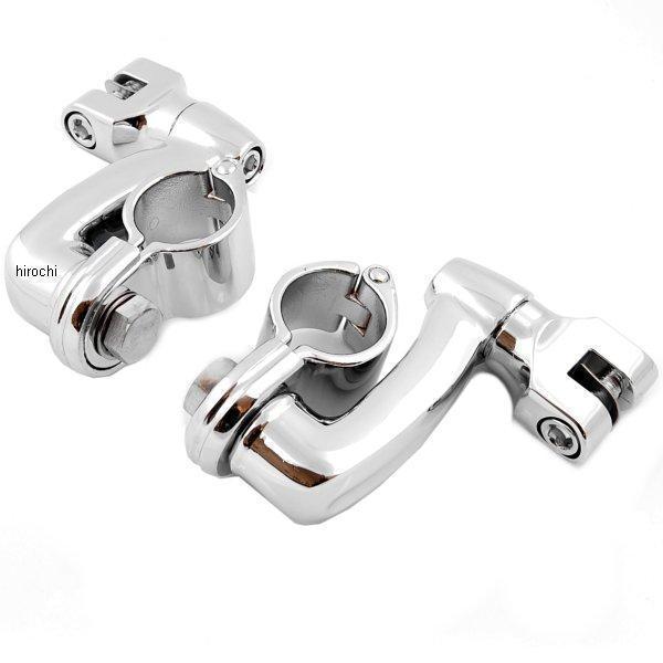 【USA在庫あり】 クリアキン Kuryakyn ハイウェイペグマウント ロングホーン オフセット クローム 1.25インチ(32mm) kur7986 HD店