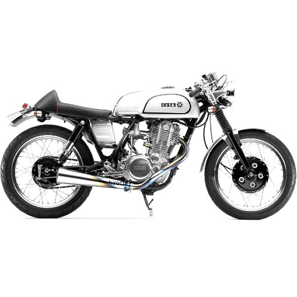 オーヴァー OVER フルエキゾースト メガホン MANXタイプ SR400 チタン焼有 13-40-08 HD店