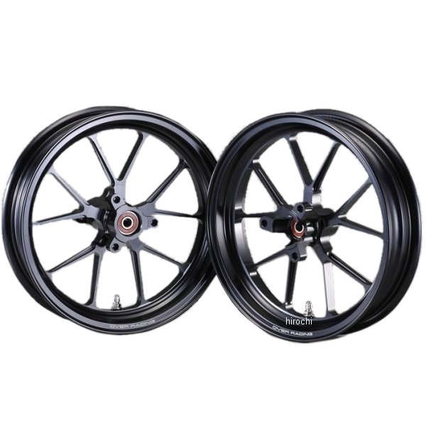 オーヴァー OVER アルミ鍛造 フロントホイール GP-TEN 2.50-12 NSF、NSR、XR 黒 82-15-111B HD店