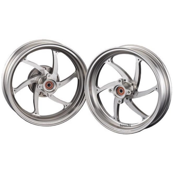 オーヴァー OVER アルミ鍛造 リアホイール GP-SIX 2.75-12 KSR110 シルバー 82-67-22S HD店