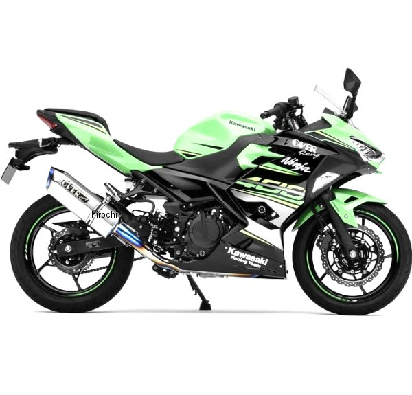オーヴァー OVER フルエキゾースト TTフォーミュラ RS 2-1 18年 Ninja400 フルチタン 25-722-11 HD店