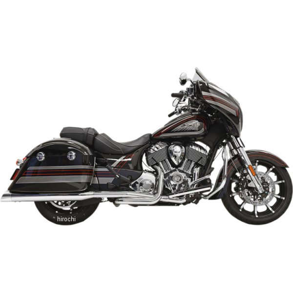 【USA在庫あり】 Bassani バッサニ フルエキゾースト トゥルーデュアル 14年-19年 Cieftain クローム 1811-3435 HD店
