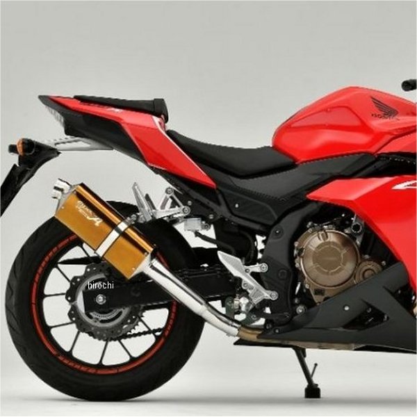 ヤマモトレーシング スリップオンマフラー SPEC-A TYPE-S 16年-18年 CBR400R ゴールド JMCA認証 10417-01NSG HD店｜ヒロチー商事 ハーレー 店