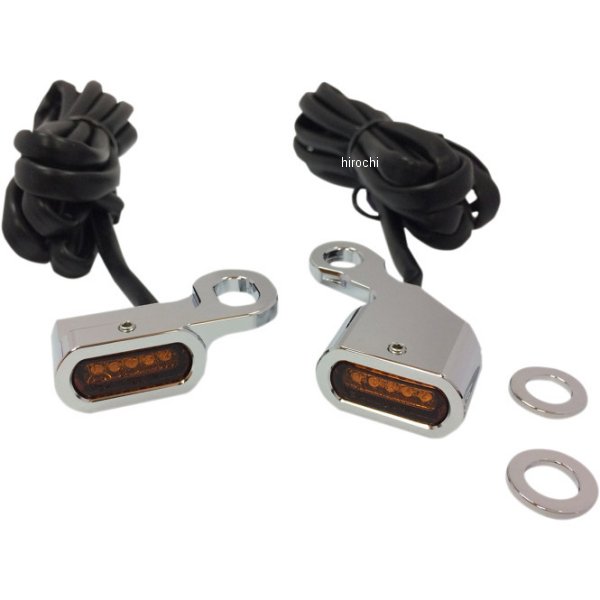 【USA在庫あり】 DRAG LEDマーカーライト ハンドルバー アンバー/クローム 2040-2132 HD店 16,169円