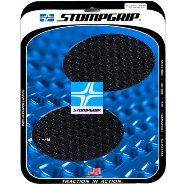ストンプグリップ STOMPGRIP トラクションパッド タンクキット アイコン オーバル アイコン (汎用) 黒 50-14-0003B HD店