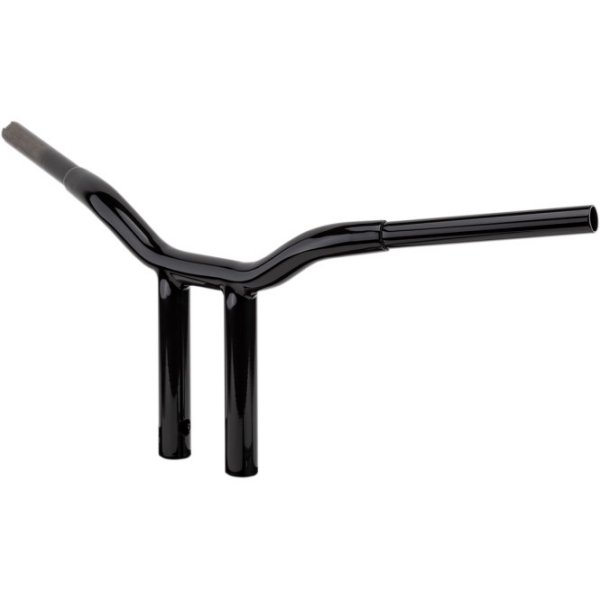 【USA在庫あり】 LAチョッパーズ LA Choppers 1.25インチ T-バー溶接 KAGE ストレート 8インチ 黒(つや有り) 0601-4927 HD店