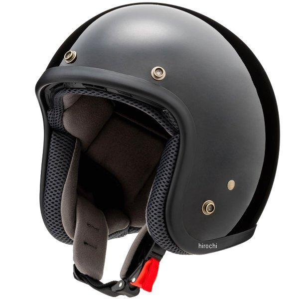 【メーカー在庫あり】 YH-001 山城 スモールジェットヘルメット ブラックメタリック Lサイズ YH001BK/L HD店