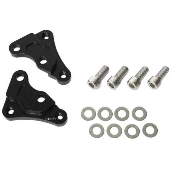 【メーカー在庫あり】 アクティブ ACTIVE フロントキャリパーサポート ブレンボ40mmピッチ&大型ローター対応 90年-06年 GPZ900R、ZRX400 黒 1477005B HD店|ヒロチー商事 ハーレー 店