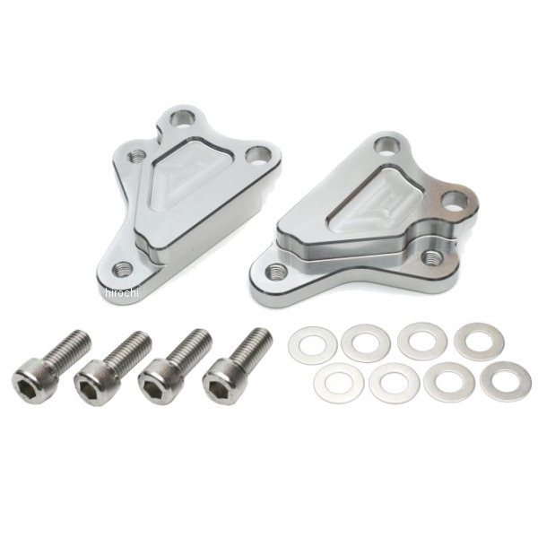 【メーカー在庫あり】 アクティブ ACTIVE フロントキャリパーサポート (brembo 40mmピッチ＆スタンダードローター径対応) シルバー 1470063S HD店