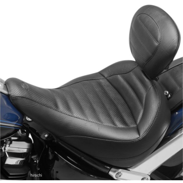 【USA在庫あり】 マスタング Mustang シート ソロ Touring FLFB タックロール/バックレスト付き 0802-1098 HD店