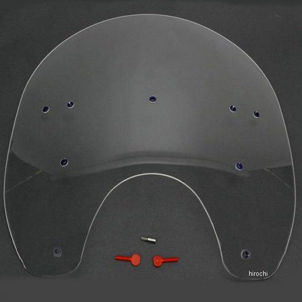 【USA在庫あり】 メンフィスシェード Memphis Shades シールド ハーレー純正交換用 15インチ高 85年-10年 FXST クリア 2310-0109 HD店