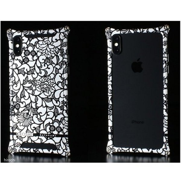 ギルドデザイン GILD design 43014 OKOSHI-KATAGAMI コラボケース iPhoneXS MAX アラベスク 黒 GOK-423AB HD店