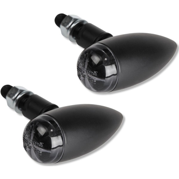 サンダーバイク LED ウインカー Zeppelin II M10 黒 左右ペア THU-41-99-415 HD店