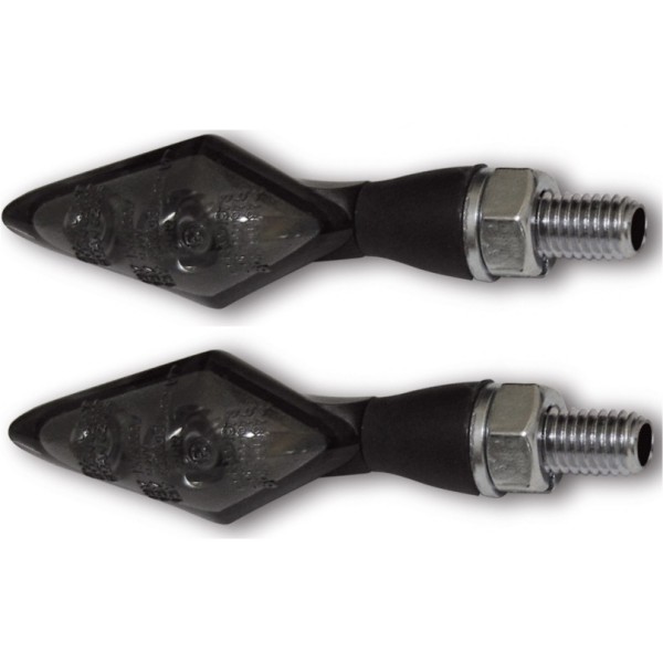 サンダーバイク LED ウインカー Panhead 3in1 M8 スモークレンズ 黒 左右ペア THU-41-99-555 HD店