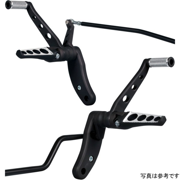 サンダーバイク フォワードコントロールキット Drilled 99年-17年 ダイナ 黒 THU-31-75-093 HD店