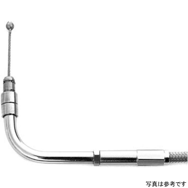 サンダーバイク スロットルケーブル 155cm ステンレスメッシュ クリアコート THU-52-70-380 HD店 12,363円