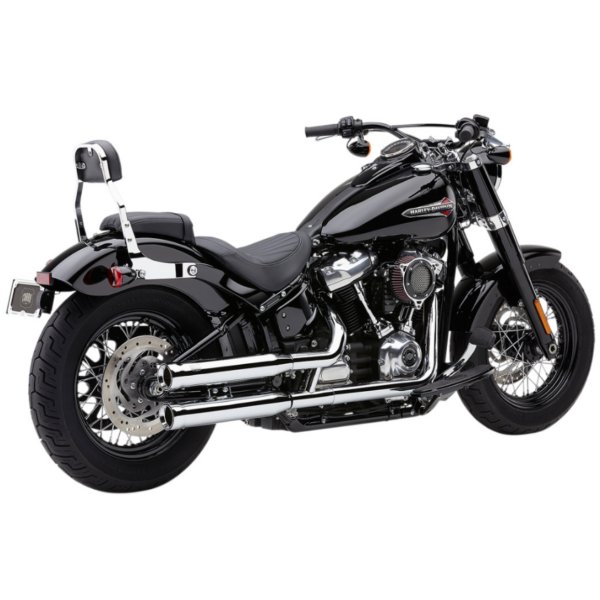【USA在庫あり】 コブラ COBRA 3インチ スリップオンマフラー NH 18年以降 ソフテイル クローム 1801-1242 HD店
