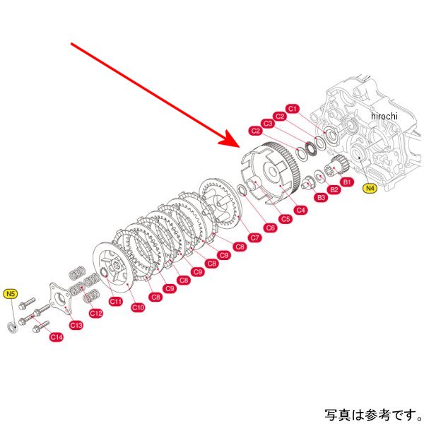 キタコ クラッチアウター66T・A スーパークラッチ 307-1083703 HD店