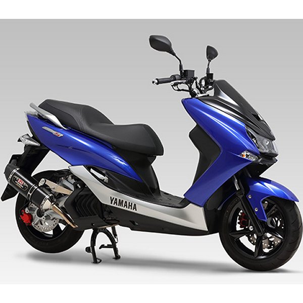 ヨシムラ フルエキゾースト R-77S 機械曲サイクロン EXPORT SPEC 14年-18年 マジェスティS メタルマジック/カーボン 110-364-5121 HD店