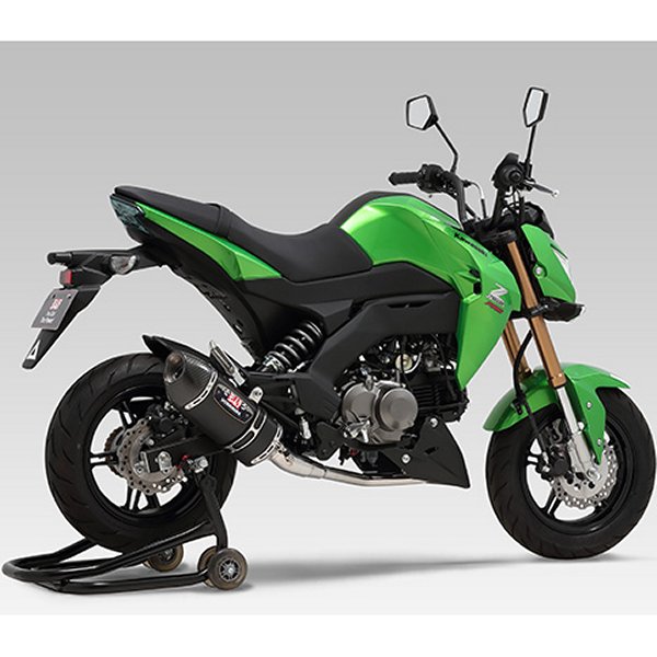 【メーカー在庫あり】 ヨシムラ フルエキゾースト R-77S 機械曲サイクロン EXPORT SPEC 16年 Z125PRO メタルマジックカバー/カーボンエンド 110A-202-5120 HD店
