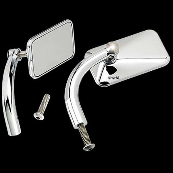 【メーカー在庫あり】 ビルトウェル Biltwell ユーティリティスクエアミラーセット クローム 6502-200-502 HD店