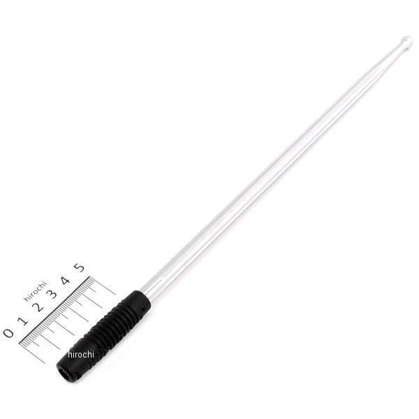 【USA在庫あり】 クリアキン Kuryakyn ビレット アンテナ ラウンド/グルーブ クローム kur863 HD店