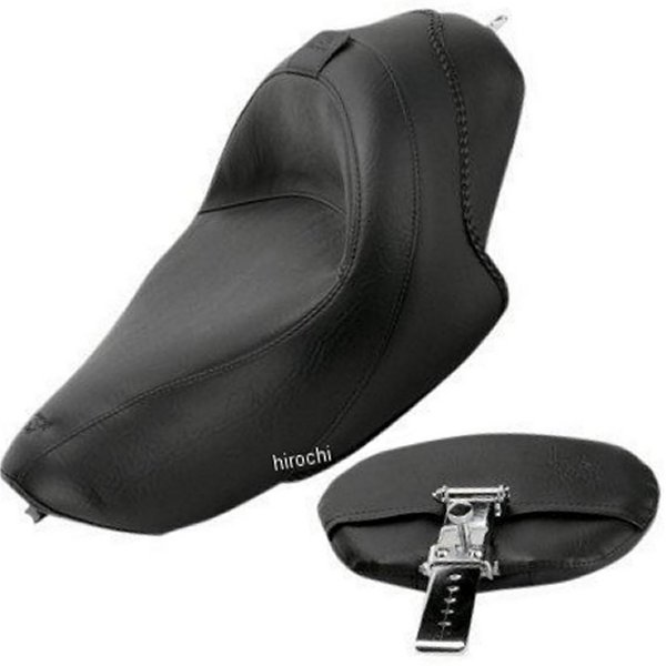 【USA在庫あり】 マスタング Mustang シート ソロ ワイド XL 4.5 ビンテージ/バックレスト付き mmp79429 HD店｜ヒロチー商事 ハーレー 店