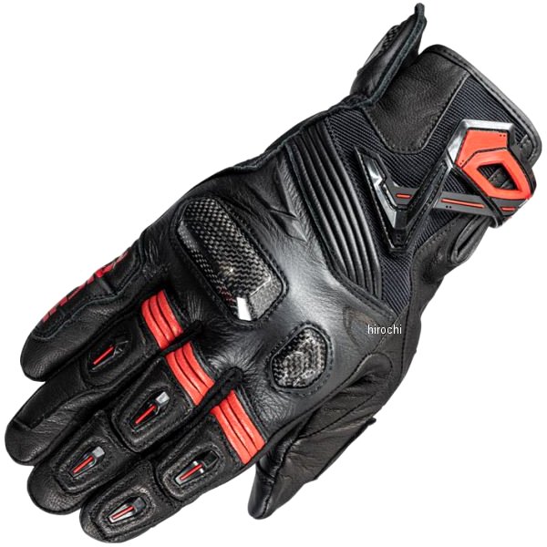 RST441 RSタイチ RSTaichi ラプター レザーグローブ 黒/黒/赤 Mサイズ RST441BK04M HD店
