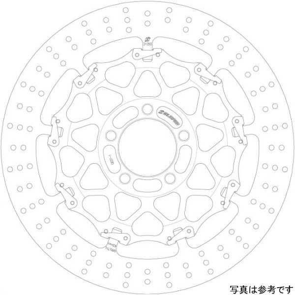 ゲイルスピード GALE SPEED クロスロック ディスクローター φ310 フロント 左 19年-20年 KATANA GSBDF0037L HD店