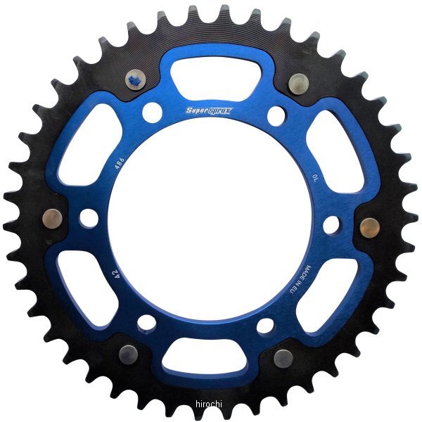 スーパースプロックス SUPERSPROX リアスプロケット ステルス 486-42T 青 RST-486:42-BLU HD店|ヒロチー商事 ハーレー 店