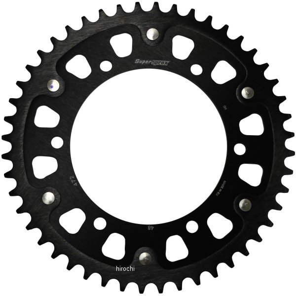 【メーカー在庫あり】 スーパースプロックス SUPERSPROX リアスプロケット ステルス 472-48T 黒 RST-472:48-BLK HD店｜ヒロチー商事 ハーレー 店
