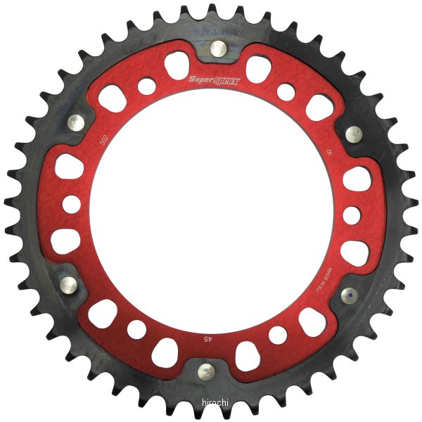 【メーカー在庫あり】 スーパースプロックス SUPERSPROX リアスプロケット ステルス 502-45T 赤 RST-502:45-RED HD店