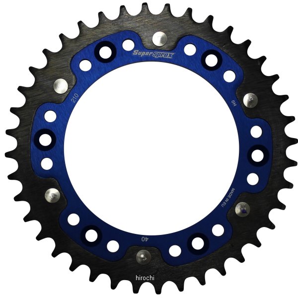 【メーカー在庫あり】 スーパースプロックス SUPERSPROX リアスプロケット ステルス 210-40T 青 RST-210:40-BLU HD店