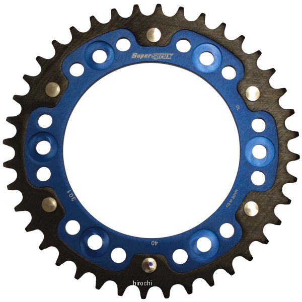 スーパースプロックス SUPERSPROX リアスプロケット ステルス 301-40T 青 RST-301:40-BLU HD店