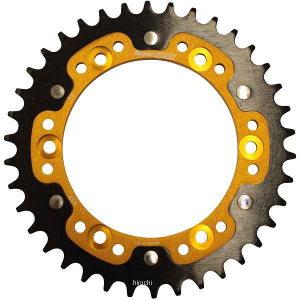 【メーカー在庫あり】 スーパースプロックス SUPERSPROX リアスプロケット ステルス 312-38T ゴールド RST-312:38-GLD HD店｜ヒロチー商事 ハーレー 店