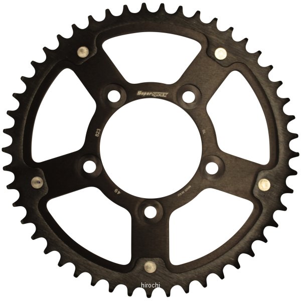 【メーカー在庫あり】 スーパースプロックス SUPERSPROX リアスプロケット ステルス 823-49T 黒 RST-823:49-BLK HD店|ヒロチー商事 ハーレー 店