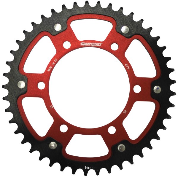 【メーカー在庫あり】 スーパースプロックス SUPERSPROX リアスプロケット ステルス 479-45T 赤 RST-479:45-RED HD店