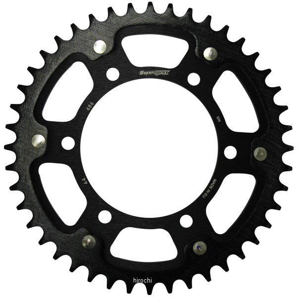 スーパースプロックス SUPERSPROX リアスプロケット ステルス 486-44T 黒 RST-486:44-BLK HD店